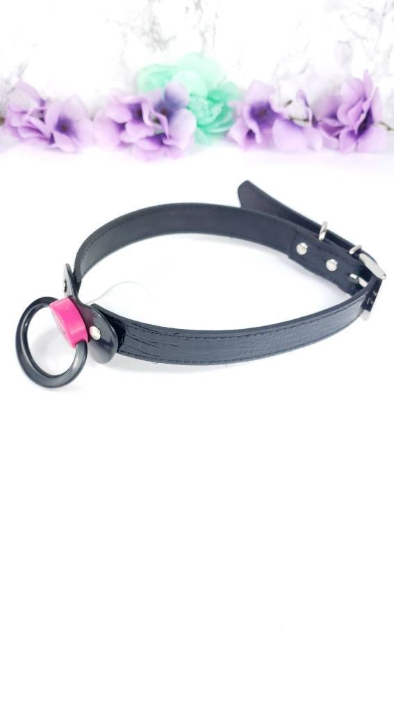 Pink Baby Girl Black Pacifier Gag