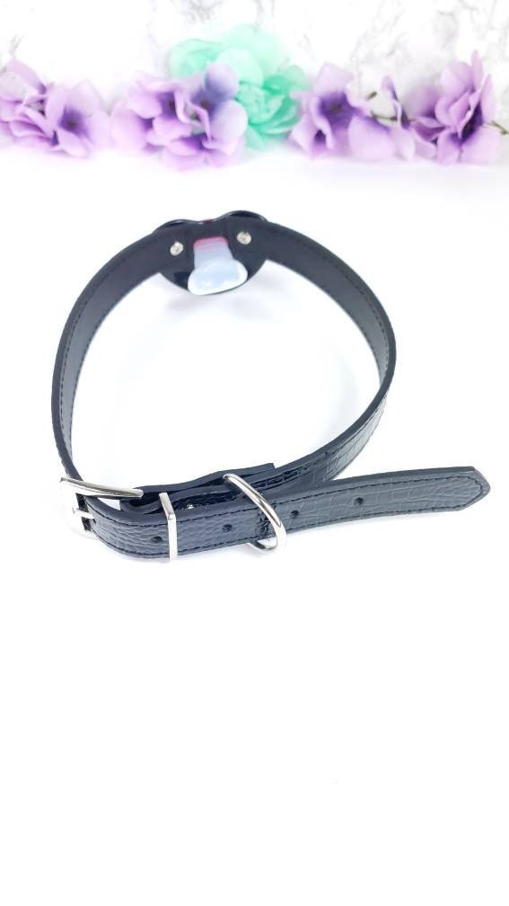 Pink Baby Girl Black Pacifier Gag