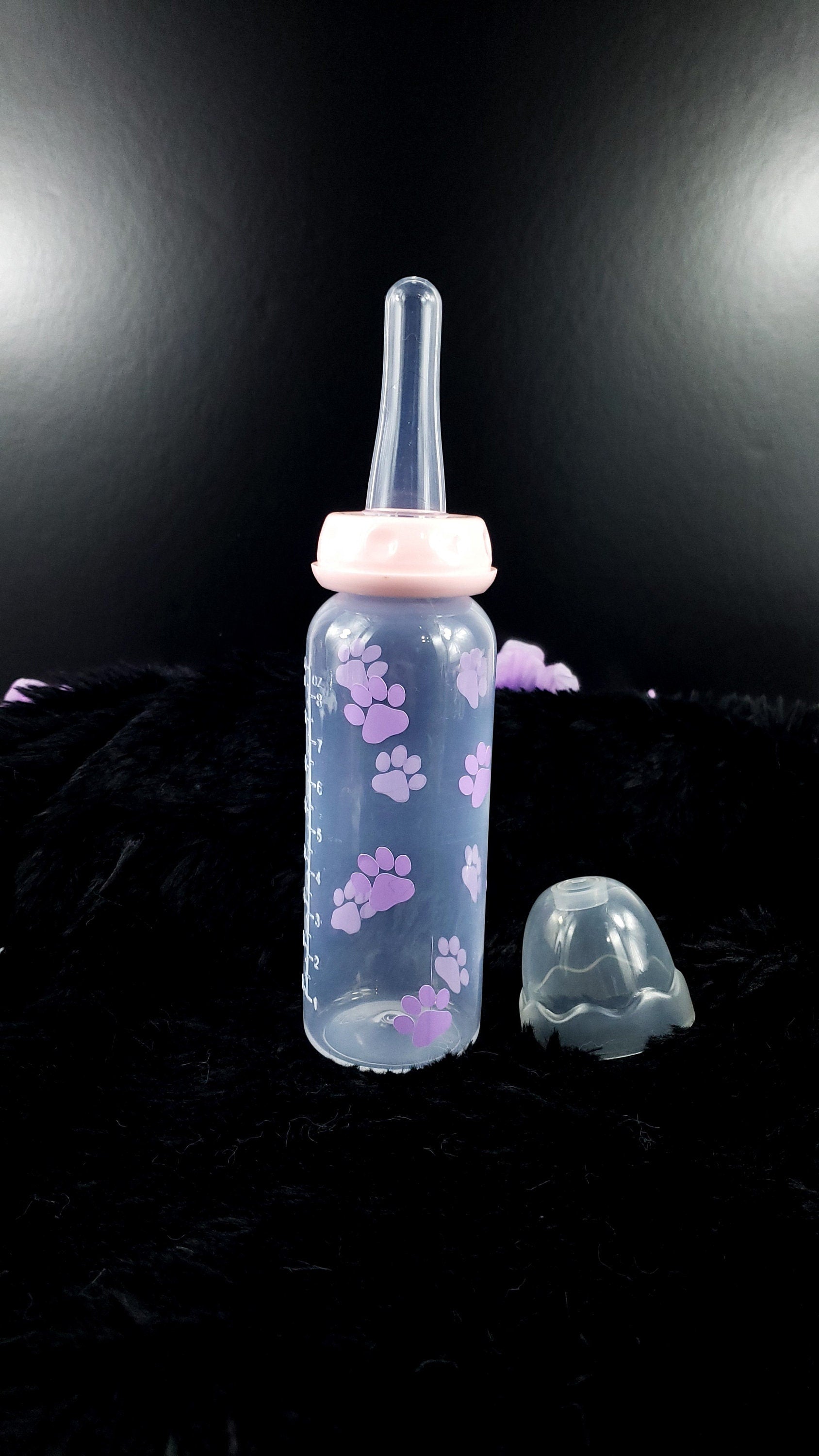 Adorable Paw Print Adult Bottle - 8 oz - Shadow Threadz Crypt