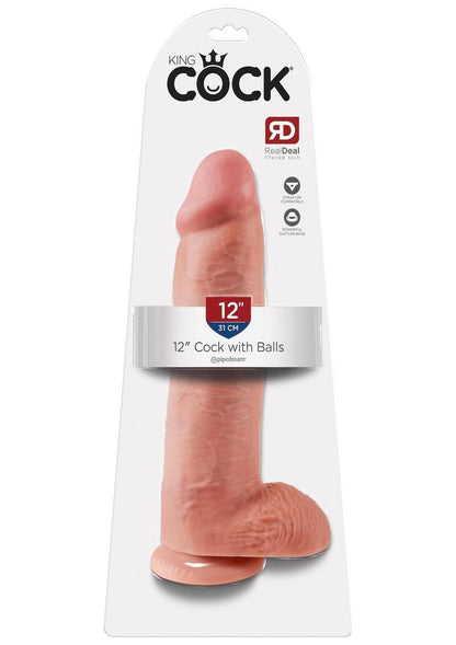 King Cock Realistic Dildo With Balls