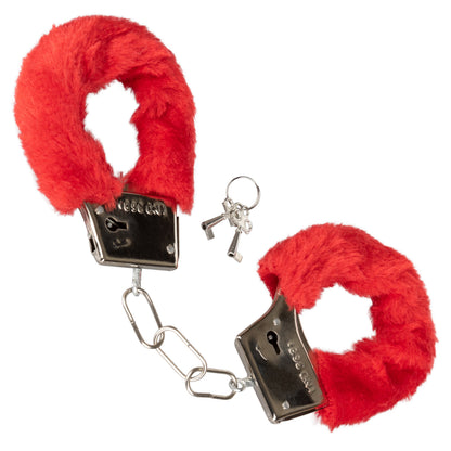 Playful Furry Cuffs Red