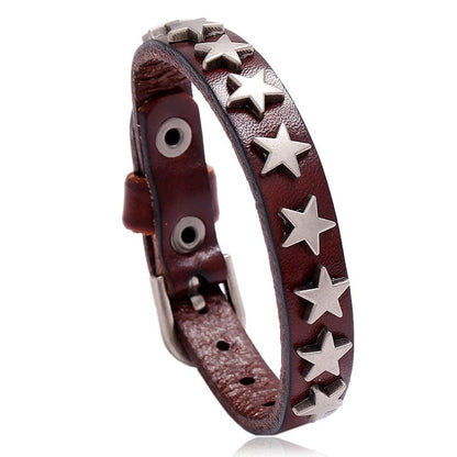 Fallen Star Leather Bracelet