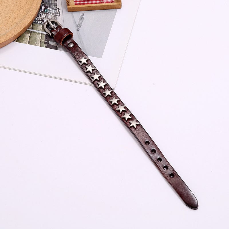 Fallen Star Leather Bracelet