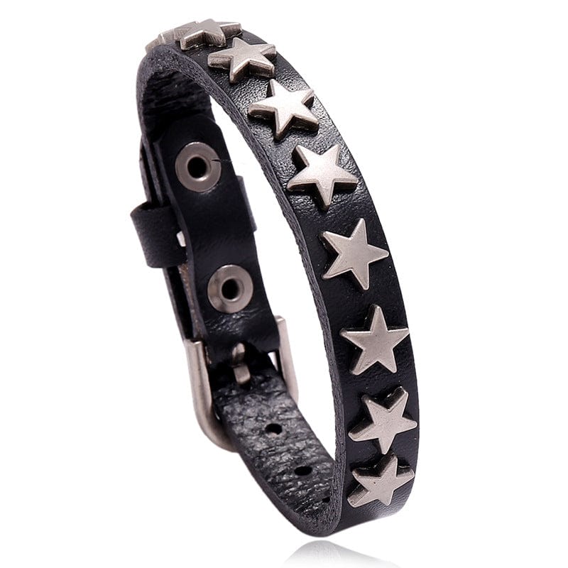 Fallen Star Leather Bracelet