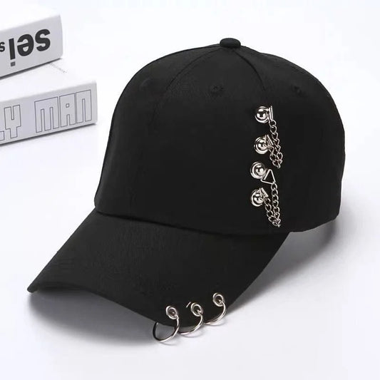 Pierced & Chained Punk Cap