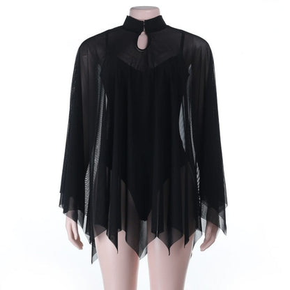 Nocturne Batwing Cloak Bodysuit detail view 4