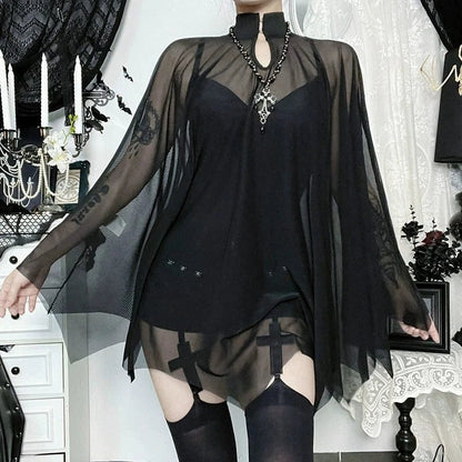 Nocturne Batwing Cloak Bodysuit detail view 2