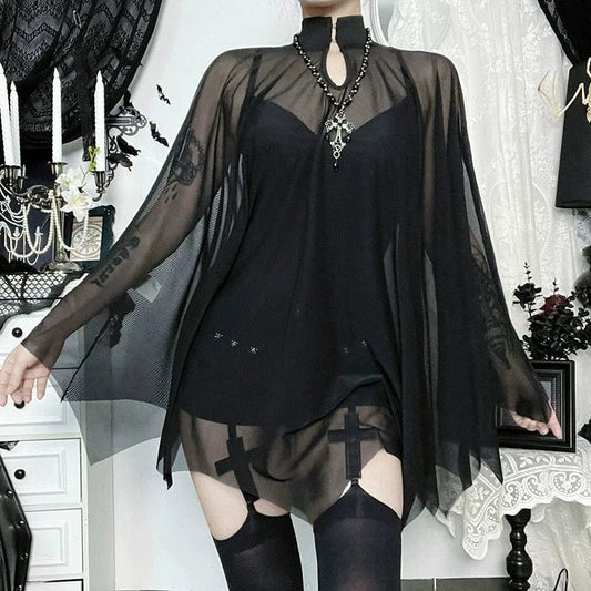 Nocturne Batwing Cloak Bodysuit detail view 2