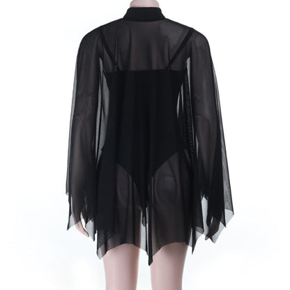 Nocturne Batwing Cloak Bodysuit detail view 5