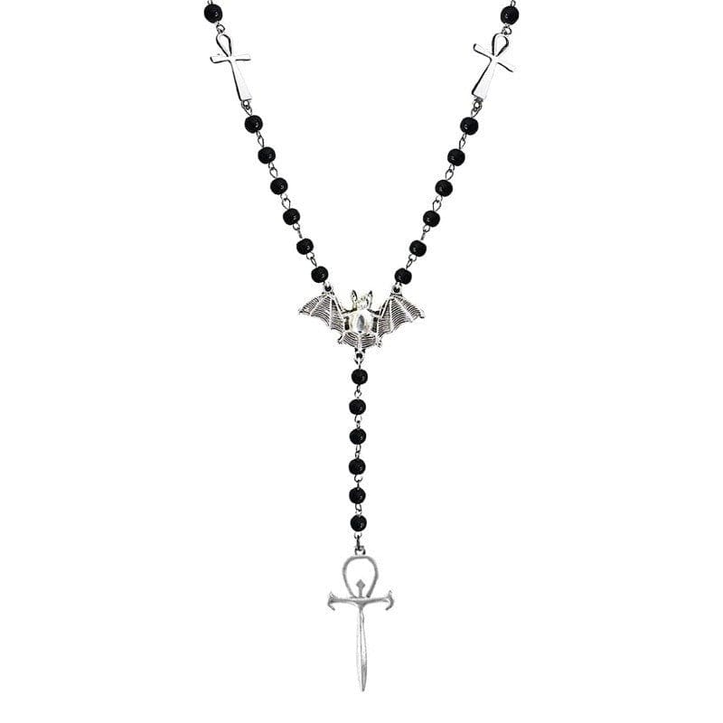 Black Communion Bat Necklace