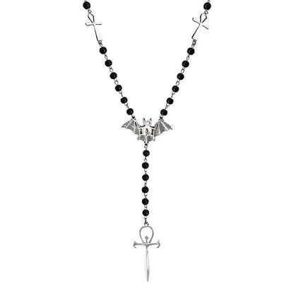 Black Communion Bat Necklace