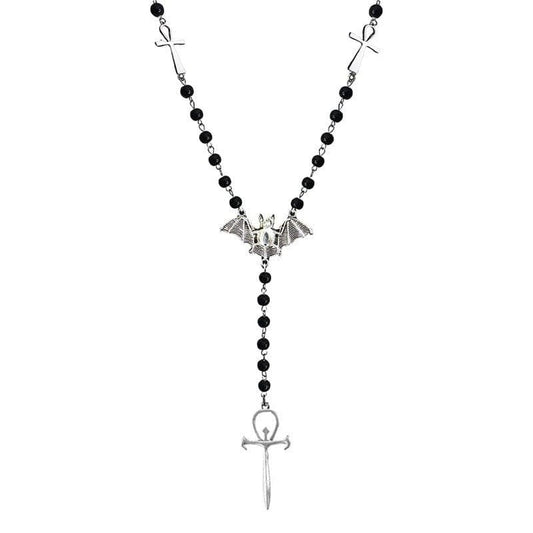Black Communion Bat Necklace