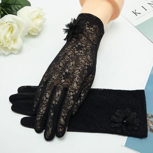 Mourning Garden Lace Gloves