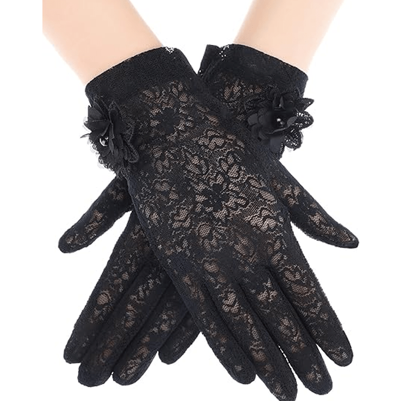 Mourning Garden Lace Gloves