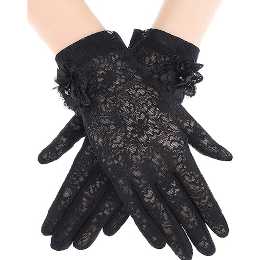 Mourning Garden Lace Gloves
