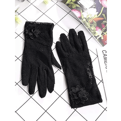 Mourning Garden Lace Gloves