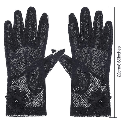 Mourning Garden Lace Gloves