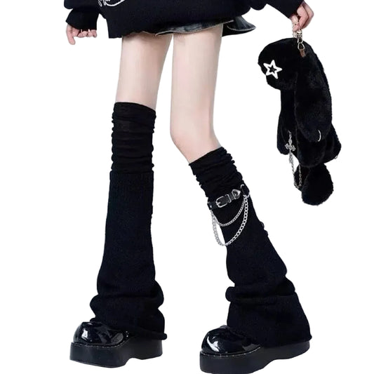 Riot Chain Buckle Leg Warmers