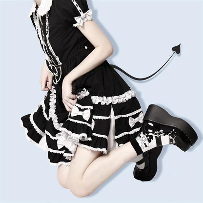 Night Flight Bat-Buckle Wedges