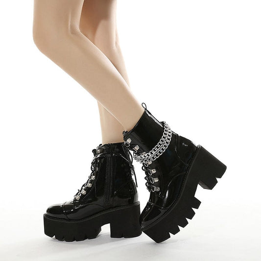 Road to Ruin Chained Motorcycle Boots