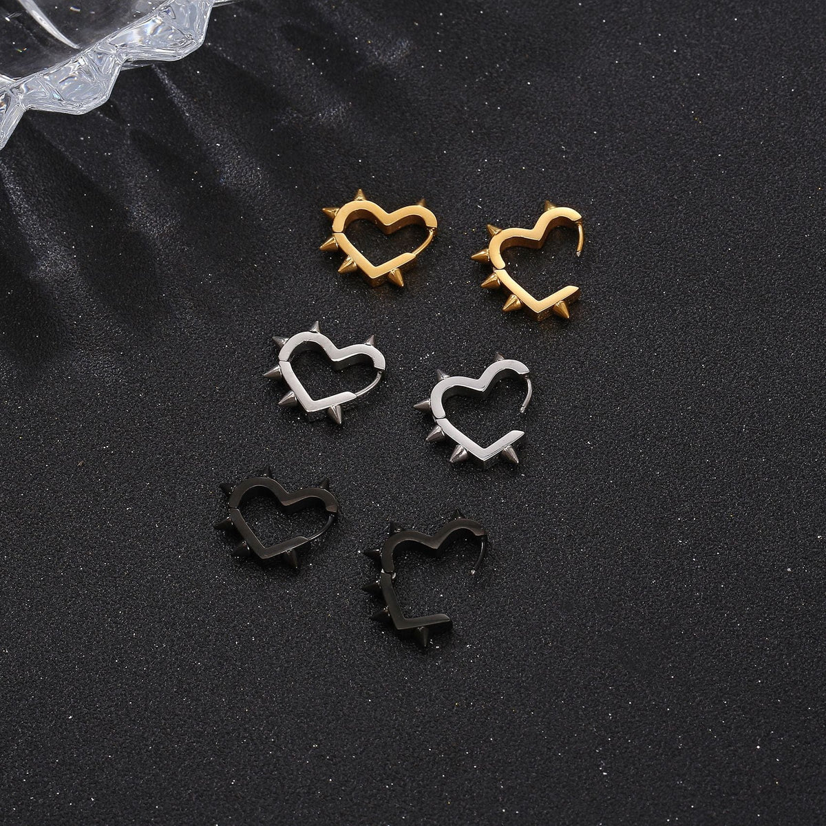 Sweetheart with Spikes Earrings