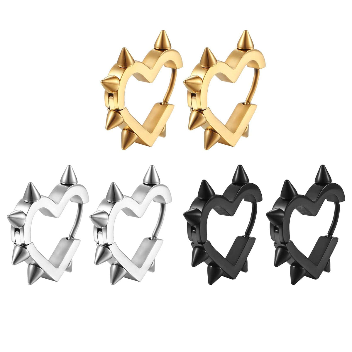 Sweetheart with Spikes Earrings