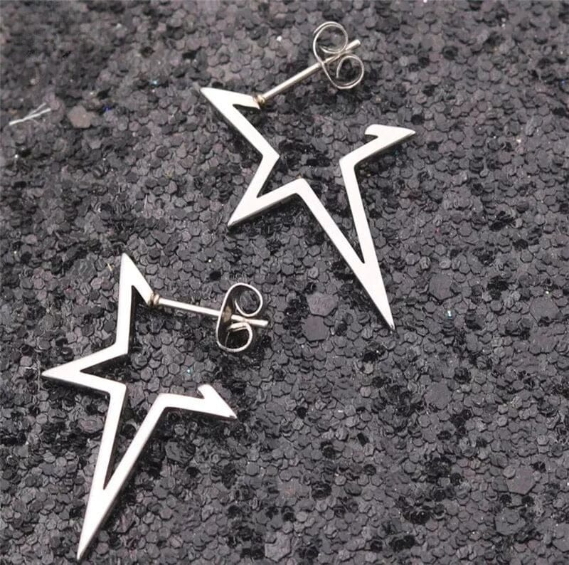 Falling Star Spike Earrings