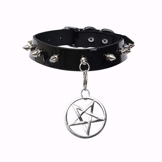 Ritual Spike Pentacle Choker