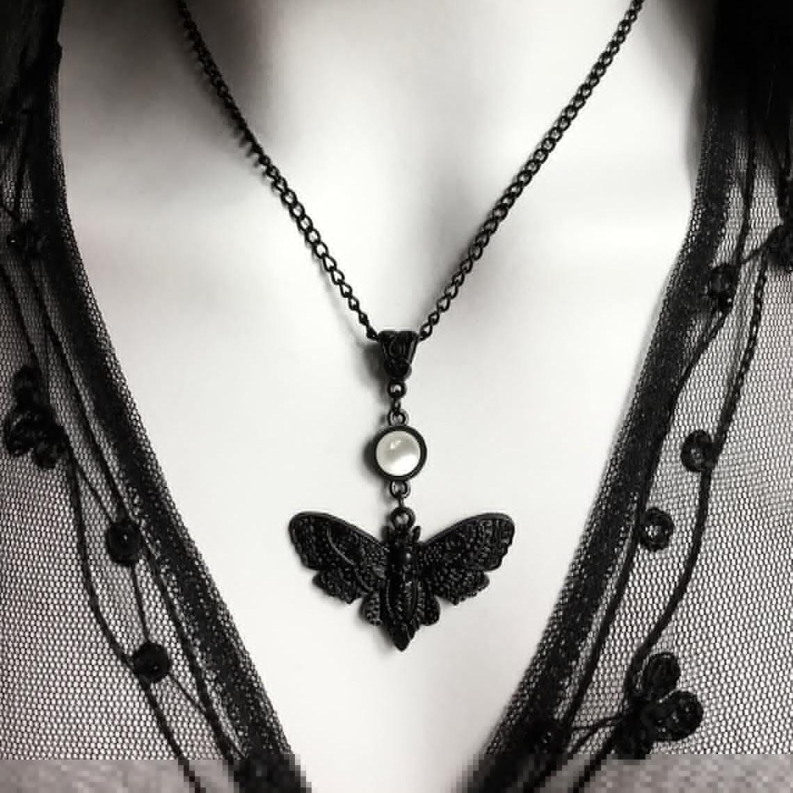 Night Garden Hawkmoth Necklace