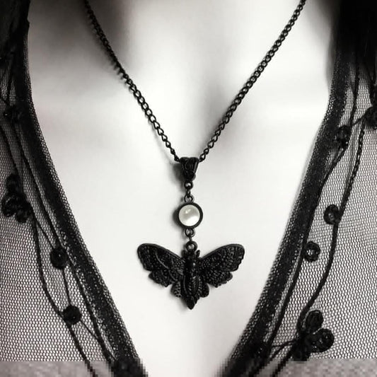 Night Garden Hawkmoth Necklace