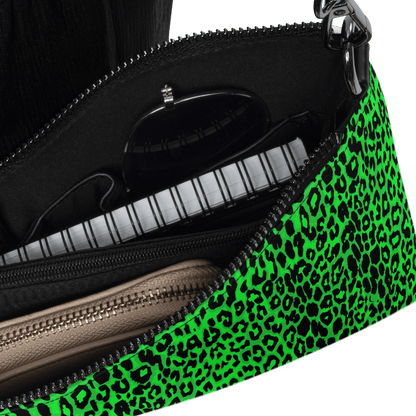 Lime Leopard Crossbody Bag
