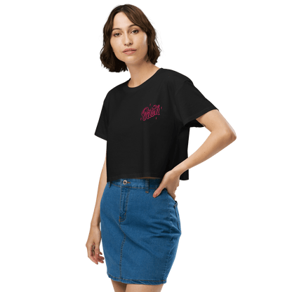 Magical Bitch Embroidered Crop Top