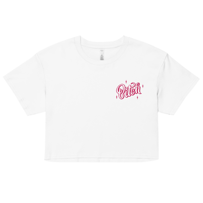 Magical Bitch Embroidered Crop Top