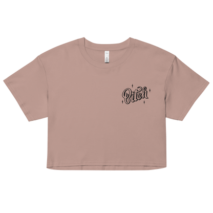 Magical Bitch Embroidered Crop Top