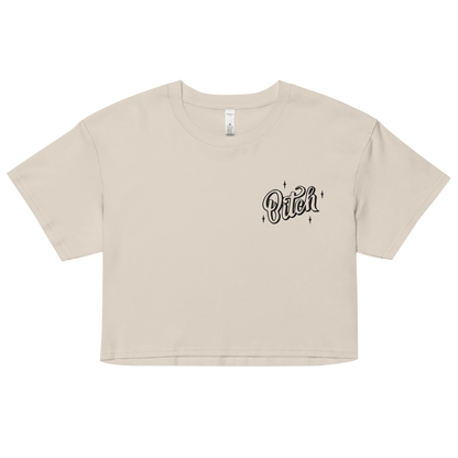 Magical Bitch Embroidered Crop Top