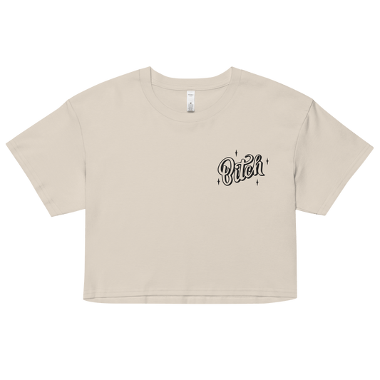 Magical Bitch Embroidered Crop Top