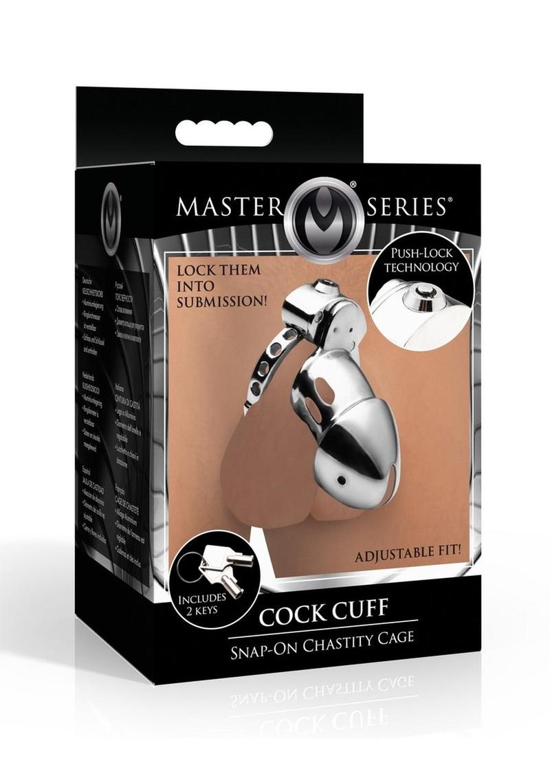 Cock Cuff Snap-On Chastity Cage - Shadow Threadz Crypt