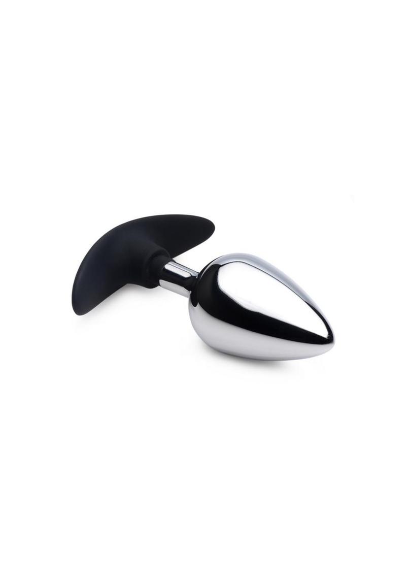 Dark Invader Metal & Silicone Anal Plug - Shadow Threadz Crypt