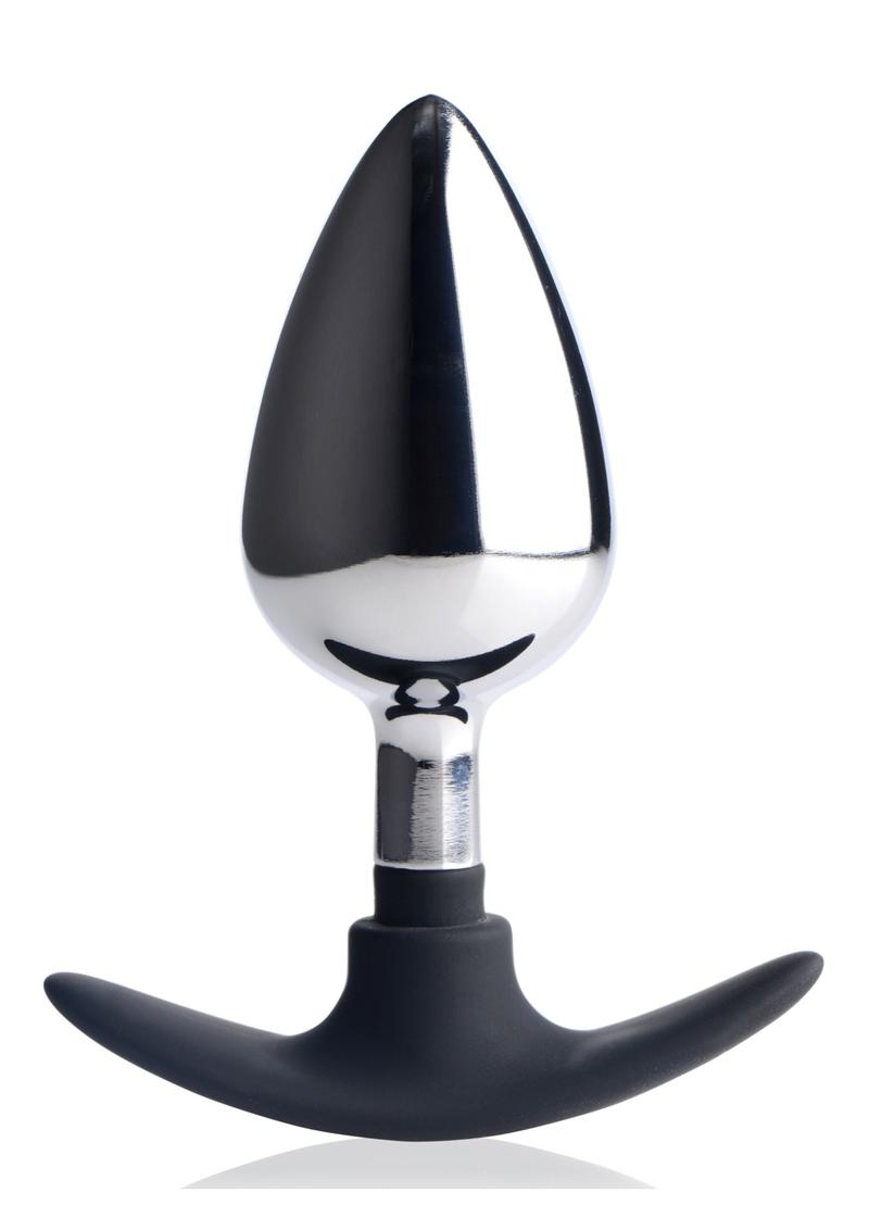 Dark Invader Metal & Silicone Anal Plug - Shadow Threadz Crypt