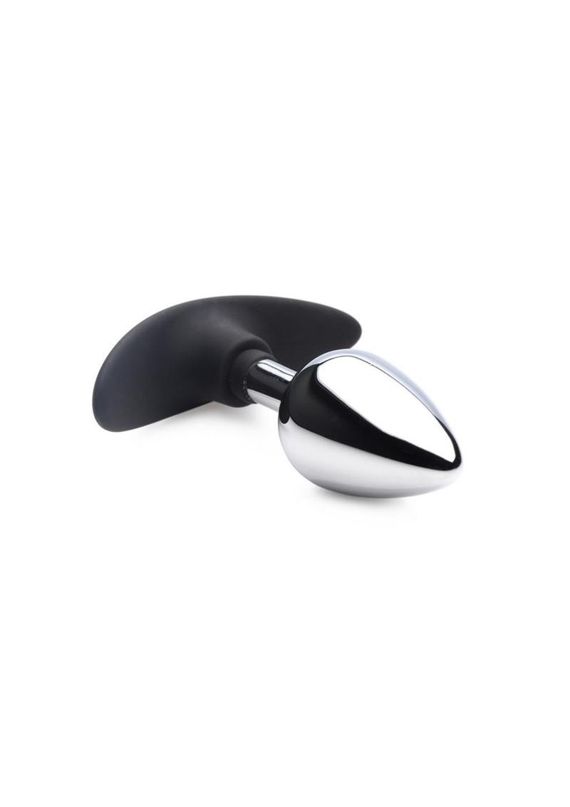 Dark Invader Metal & Silicone Anal Plug - Shadow Threadz Crypt