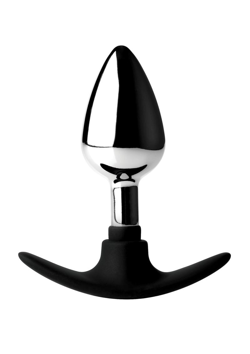 Dark Invader Metal & Silicone Anal Plug - Shadow Threadz Crypt
