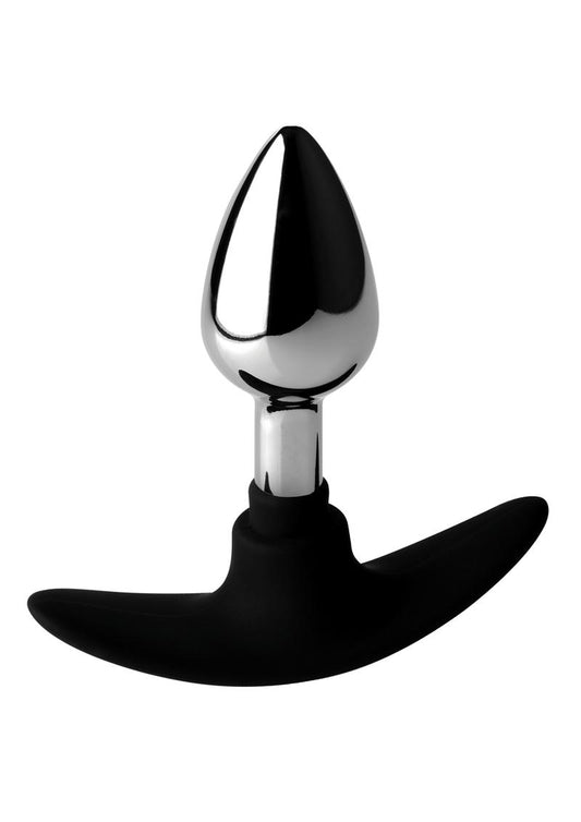 Dark Invader Metal & Silicone Anal Plug - Shadow Threadz Crypt