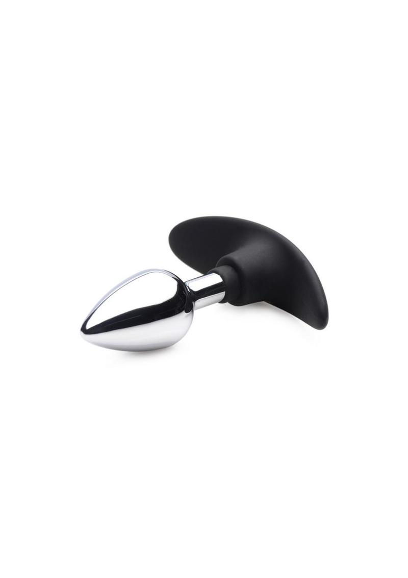 Dark Invader Metal & Silicone Anal Plug - Shadow Threadz Crypt