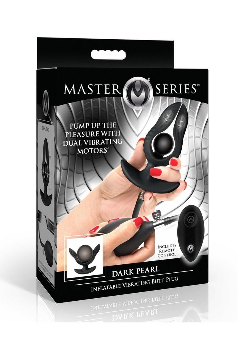 Dark Pearl Inflatable Vibe Butt Plug - Shadow Threadz Crypt