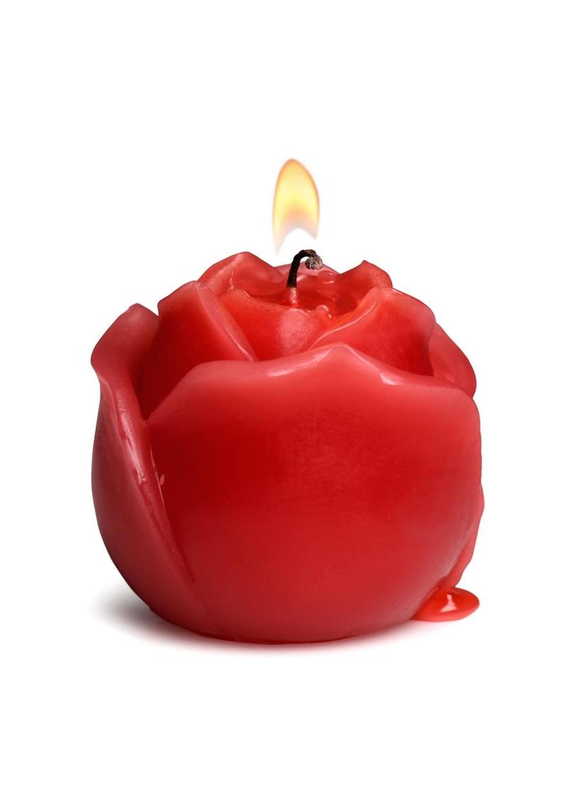 Master Series Flaming Rose Drip Candle - Shadow Threadz Crypt