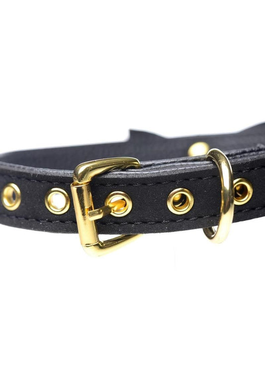 Golden Kitty Cat Bell Collar - Shadow Threadz Crypt