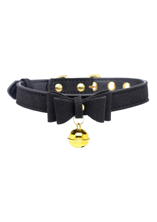Golden Kitty Cat Bell Collar - Shadow Threadz Crypt