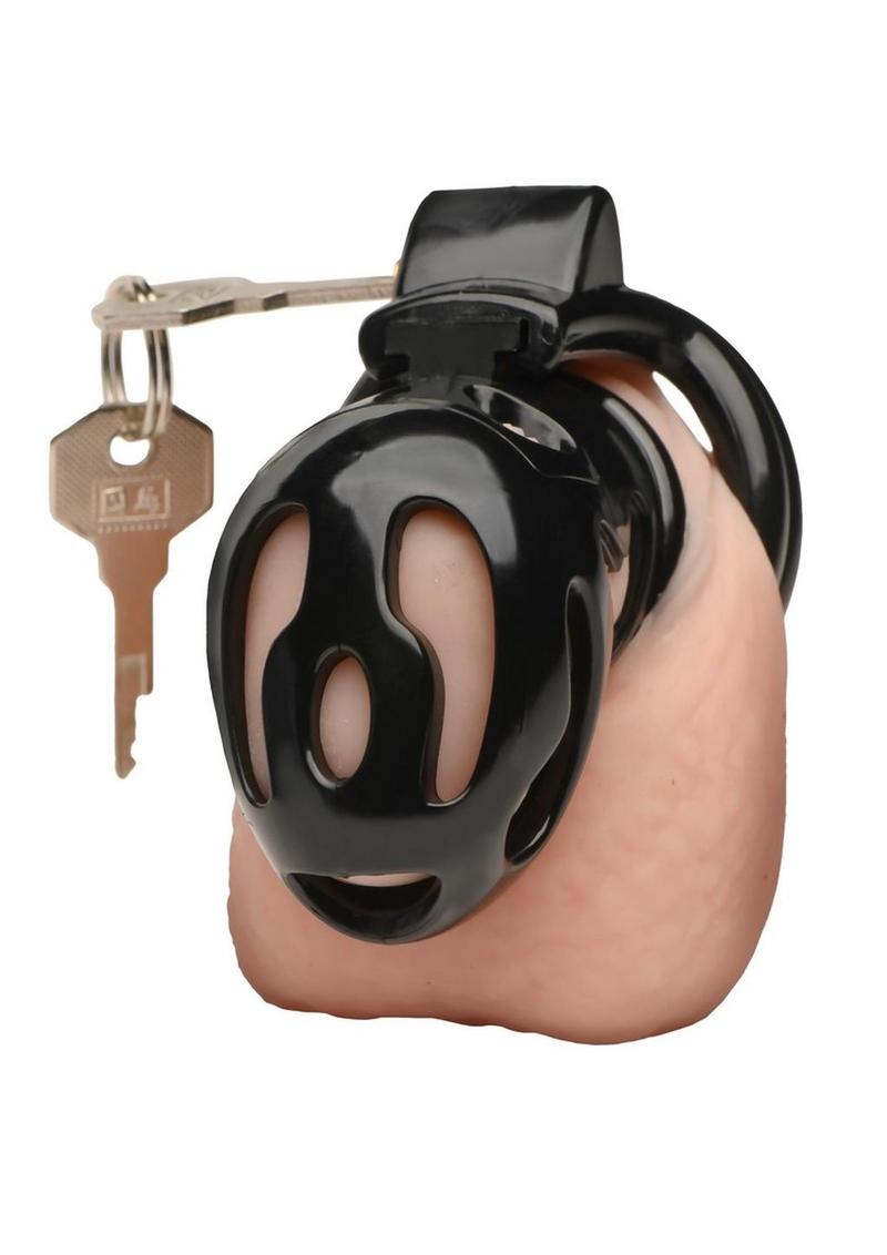 Hard Stop Double Ring Chastity Cage - Shadow Threadz Crypt