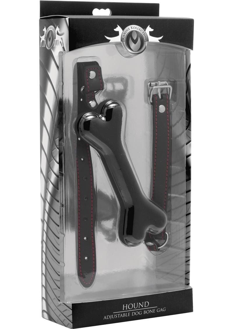 Master Series Hound Adjustable Dog Bone Gag - Shadow Threadz Crypt