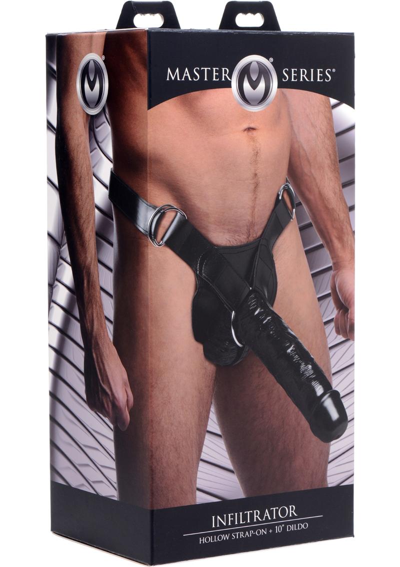 Infiltrator Hollow Strap-On + 10in Dildo - Shadow Threadz Crypt